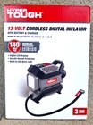 Hyper Tough 12V Cordless Portable Tire Inflator Air Pump W/digital Lcd Gauge Nib New. Price: $42.98.