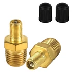 Nqeuepn 2PCS Brass Air Inflator Adapter, 1/4" Npt (m) M, Color New. Price: $11.62.