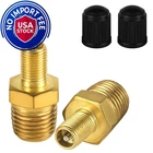 Nqeuepn 2PCS Brass Air Inflator Adapter, 1/4" Npt (m) M, Color New. Price: $9.71.