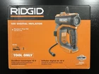 Ridgid 18V Cordless Portable Inflator (tool Only) R87044 Open. Price: $78.00.
