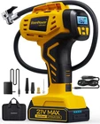 Keenpower Tire Inflator Portable Air Compressor - 2X Faster 21V Yellow New. Price: $79.78.