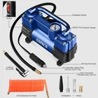 Blue Tire Inflator Heavy Duty Double Cylinders With Portable Bag - Car Access... New. Price: $100.95.