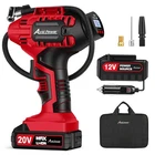 Avid Power Tire Inflator Portable Air Compressor, 20V Cordless Car 1-RED New. Price: $72.04.