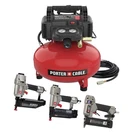 Porter Cable 6 Gallon 150 Psi Portable Electric Air Compressor And 3 Tool Combo New. Price: $358.99.