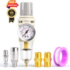 Tailonz Pneumatic Inch Air Filter Pressure Regulator 1/4"NPT, White New. Price: $34.98.