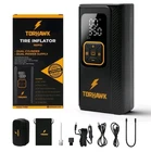 Torhawk Dual Cylinder Power Supply Tire Inflator 160 Psi Cordless. B6 New. Price: $25.98.