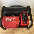 Milwaukee M18 Fuel 2840-20 Electric Air Compressor Red Used. Price: $329.99.