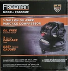 New Freeman P3GCOMP Gallon 1/2 Hp Oil Pancake Air Compressor. Price: $79.99.