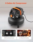 6 Gallon Air Compressor 1.7HP 2.3CFM 90PSI With 12-PIECE Accessory Kit 241 New. Price: $237.99.