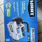 Hart Gallon Pancake Air Compressor 20V Battery Powered Portable 120 Psi New. Price: $108.54.