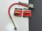 Milton S-506 Dual Head Chuck Tire Inflator Gauge, 15" Hose, W/ S1818 S1817 Plugs Used. Price: $49.99.