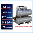 4620AC Ultra Quiet And Oil-free 2.0 Hp, 4.6 Gal. Aluminum Twin Tank Electric Por New. Price: $432.12.