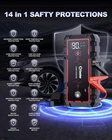 Geeneu 6000A Jump Starter With Air Compressor Portable 12V Car Battery Booster New. Price: $54.00.