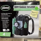 New Slime 40045 120V Garage Car Tire Inflator With Accessories Kit & Hang. Price: $75.00.
