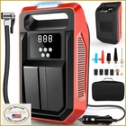Fbk Portable Tire Inflator Air Compressor - Car, Bike, Motorcycle, Ball Pump 12V New. Price: $52.80.
