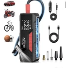 Tire Inflator Portable Air Compressor 150PSI Battery - Black Open. Price: $19.98.
