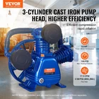 Vevor Air Compressor Pump Head 10HP 17.5CFM 90PSI 3-CYLINDER Piston New. Price: $293.18.