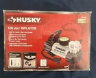 Husky 12 Volt Inflator Portable Air Compressor With Gauge And Accessories Used. Price: $45.00.