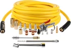19PCS Air Compressor Accessories Kit 3/8"X25FT Hose 1/4" Fittings Blow Gun Us New. Price: $42.19.