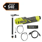 Ryobi Usb Lithium Cordless Bike & Ball Pump Kit W/ 2.0 Ah Battery Cable Open. Price: $33.95.