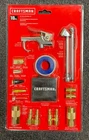 Craftsman 18-PIECE Air Compressor Accessory Kit, Includes Blow Gun, Tire Inflat New. Price: $35.01.