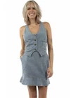 Scully Western Skirt Womens Laser Cut Lightweight Blue F0 HC1010 New. Price: $69.95.