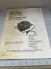 Original Craftsman Sears Air Compressor Parts Owners Manual Model No. 919.152350 Acceptable. Price: $9.10.