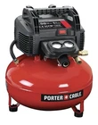 Porter-cable PXCM2002.COM 6 Gallon 150 Psi Electric Pancake Air Compressor New. Price: $200.96.