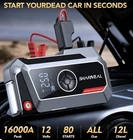 16000A Car Battery Starter Portable Power Pack With Smart Jumper Cables New. Price: $69.00.