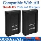 40V 6000MAH Lithium Ion Battery For Kobalt KB440-03 Cordless Power Tools New. Price: $142.59.