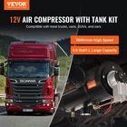 12V Air Compressor W/ 0.8 Gallon Tank, 120 Psi For Train Horns & Tire Inflation New. Price: $95.99.