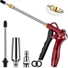 High Flow Air Blow Gun With Adjustable 8-14 Inch Extension, Upgraded Red Noz New. Price: $25.58.