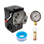 26 Amp H/d Pressure Switch Air Compressor 95-125 Pis 4 Port W/0-200 Psi Gauge & New. Price: $35.83.