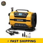 Astroai Tire Inflator Portable Air Compressor 150PSI 12V/110V Yellow New. Price: $86.99.