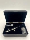 Badger 360-1 Gravity & Bottom Feed Universal Airbrush Set Silver Double Action Used. Price: $79.99.