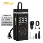 Zxncar Rechargeable Air Pump Tire Inflator Portable Compressor Digital - Black Open. Price: $38.93.