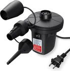 Quick-fill Electric Air Pump With 3 Nozzles, Ac 110V-120V Portable Inflator Defl New. Price: $33.39.