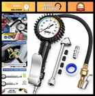 Heavy Duty Tire Inflator With Pressure Gauge & Long Hose - 100PSI Air Chuck New. Price: $45.59.
