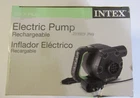 Intex 66641E 120 V Quick Fill Cordless Rechargeable Inflatable Air Bed Pump New. Price: $21.98.