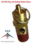 135 Psi Air Compressor Safety Relief Pop Off Valve Solid Brass 1/4" Male Npt New. Price: $7.29.
