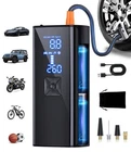 Gjosyoi Tire Inflator Portable Air Compressor, Cordless Pump Ink Black New. Price: $64.99.