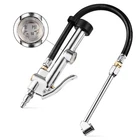 Czc Auto Tire Inflator Air Pressure Gauge With Rubber Hose, 10-120PSI Silver New. Price: $35.39.