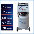 10 Gal. 2.0 Hp Ultra Quiet And Oil-free Electric Air Compressor New. Price: $446.88.
