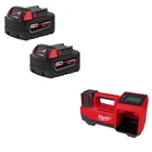 Milwaukee 48-11-1852 M18 Battery 2-PACK + 2848-20 Tire Inflator Bare Tool New. Price: $237.02.