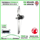 Oe New Vauxhall Vivaro B Front Right Window Regulator & Motor (6-PIN) 2015-2018. Price: $129.23.