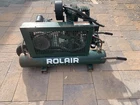 Rol-air 6820K17D Hp Twin Tank Electric Belt Drive Wheelbarrow Compressor Used. Price: $795.00.