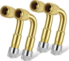 4 Pcs Tire Valve Extender - 90 Degree Universal Brass Extension Adapt New. Price: $10.98.