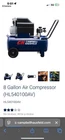 Campbell Hausfeld 8 Gallon Air Compressor, 65DB Quiet Portable 120V, 125 Max Psi Used. Price: $125.00.