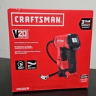 Craftsman V20 Tire Inflator Compressor 150 Psi Cordless Tool Only Red Digital New. Price: $48.00.