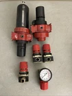 Craftsman Air Line Filter Gauges 16023 (2)AND 4 Pressure Regulators Used. Price: $49.99.